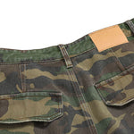 Baggy Fit Camo Ripped Wide Leg Pants
