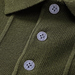 Stripe Jacquard Knit Polo