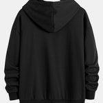 Milano Italy Print Relax Fit Zip Hoodie