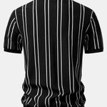 Striped Knitted Polo Shirt