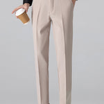 Pineapple Texture Knit V Neck Polo & Slim Fit Tapered Trousers