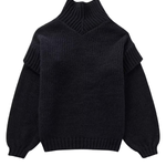 Loose Long Sleeve Turtleneck Sweater