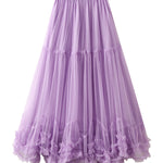 Sweet fungus lace A-line tutu skirt with large hem