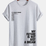 Regular Fit Positive Slogan Print Cotton T-Shirt