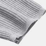 3 Pieces Ribbed Mock Neck Knit T-Shirt