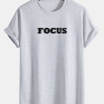 Regular Fit Vague Focus Print Cotton T-Shirt