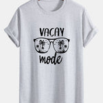 Regular Fit Vacay Mode Print Cotton T-Shirt
