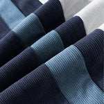 Color Block Corduroy Straight Leg Pants