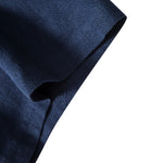 Linen Rayon Blend Button Up Shirt & Straight Leg Linen Pants