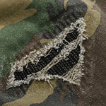 Baggy Fit Camo Ripped Wide Leg Pants