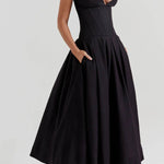 Milady strapless Midi Dress
