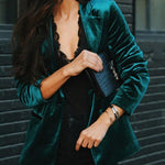 Chic Influencer Velvet Blazer
