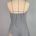Sleeveless Solid Color Stand Collar Vest Top