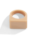 Original Stylish Resin 8 Colors Geometric Ring