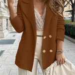 Margovil Double Breasted Textured Cardigan with Pockets