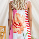 Spaghetti Strap Floral Print Mini Dress