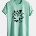 Regular Fit Vacay Mode Print Cotton T-Shirt