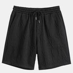 Short Sleeve Letter Jacquard T-Shirt & Shorts