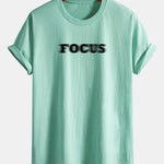 Regular Fit Vague Focus Print Cotton T-Shirt