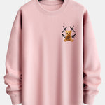Graffiti Smiley Bear Print Relax Fit Sweatshirt