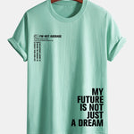 Regular Fit Positive Slogan Print Cotton T-Shirt