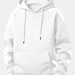 Western Cowboy Print Drawstring Hoodie