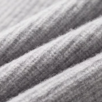 PURE EXTRA-FINE MERINO WOOL RIBBED CARDIGAN