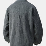 Letter Jacquard V Neck T-Shirt