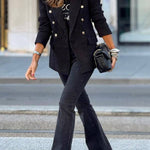 Oversized Contrast Stitch Jacket
