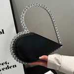 Heart Shape Shiny Split-Joint Bags Bags Accessories Handbags
