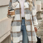 Mila ��� Soft Plaid Lapel Coat