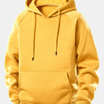 Western Cowboy Print Drawstring Hoodie