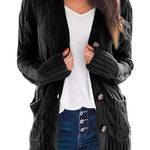Margovil Button Up Chunky Cardigans with Pockets