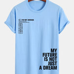 Regular Fit Positive Slogan Print Cotton T-Shirt