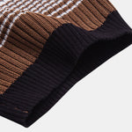 Striped Gradient Knitted Polo Shirt & Slim Fit Tapered Trousers
