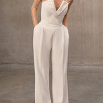 Long Sleeves Sheer Mesh Pearl Bodysuit