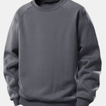 Basic Raglan Sleeve Crew Neck Sweatshirt