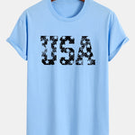 Regular Fit USA Print Cotton T-Shirt