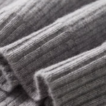 PURE EXTRA-FINE MERINO WOOL RIBBED CARDIGAN