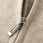 PURE EXTRA-FINE MERINO WOOL ZIPPER HOODIE