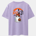 BOOSCH Beer Ghost Print Drop Shoulder Oversize T-Shirt