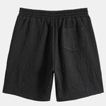 Short Sleeve Letter Jacquard T-Shirt & Shorts