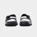 DOUBLE BUCKLE RESORT SANDAL - Dark Brown