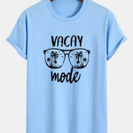 Regular Fit Vacay Mode Print Cotton T-Shirt