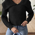 New Fashion Trend Design Lapel Sweater