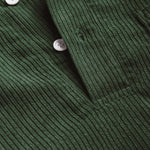 Men's Textured Half Button Corduroy Long Sleeve Shirt and Casual Pants Set