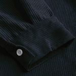 Men's Textured Half Button Corduroy Long Sleeve Shirt and Casual Pants Set