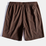 Valencia Print Drop Shoulder Oversize T-Shirt & Corduroy Drawstring Shorts