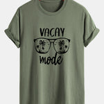 Regular Fit Vacay Mode Print Cotton T-Shirt