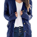 Margovil Button Up Chunky Cardigans with Pockets
